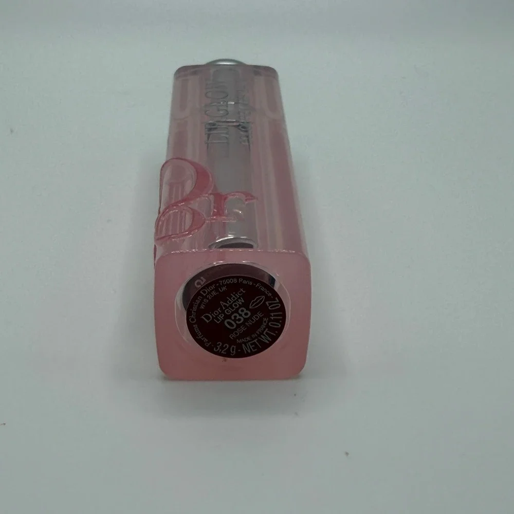 Dior Addict Lip Glow Color Reviver Balm 038 Rose Nude Hydrating Lip Balm 0.11oz